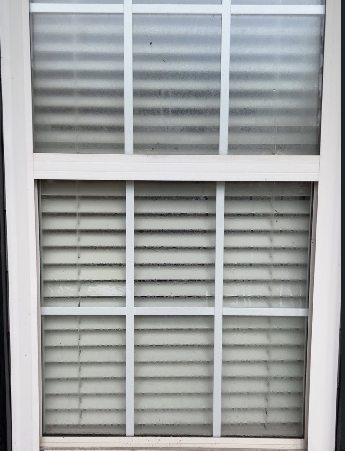 Divided-light window — before